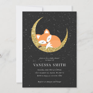 Invitación a Baby Shower de Fox