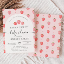 Invitación a Baby Shower de fresa | Berry Baby
