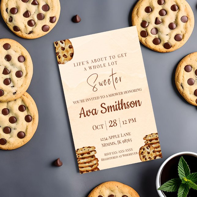 Invitación a Baby Shower de Galleta con Chispas de (Subido por el creador)