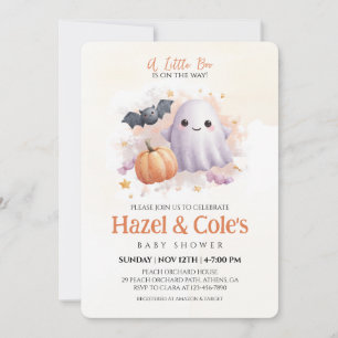 Invitación a Baby Shower de Ghost de Halloween