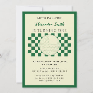 Invitación a Baby Shower de Golf