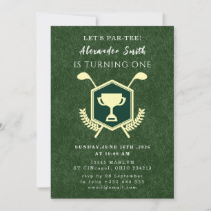 Invitación a Baby Shower de Golf