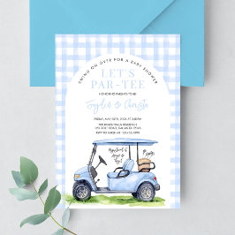 Invitación a Baby Shower de Golf Let's Par-Tee Tee