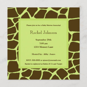 Invitación a Baby Shower de Green Gariffe