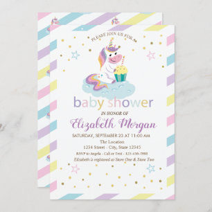 Invitación a Baby Shower de Guay Stripes Stars Uni