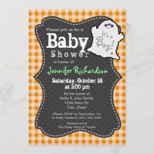 Invitación a Baby Shower de Halloween
