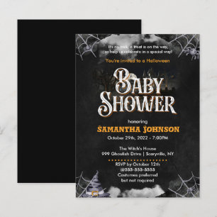 Invitación a Baby Shower de Halloween