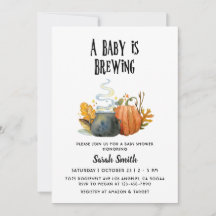 Invitación a Baby Shower de Halloween