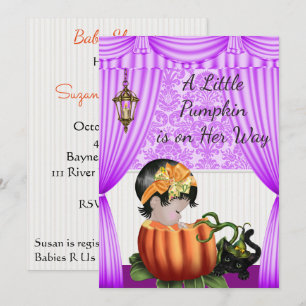 Invitación a Baby Shower de Halloween