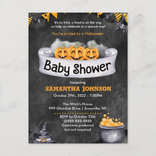 Invitación a Baby Shower de Halloween