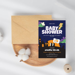 Invitación a Baby Shower de Halloween