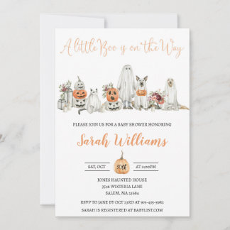 Invitación a Baby Shower de Halloween