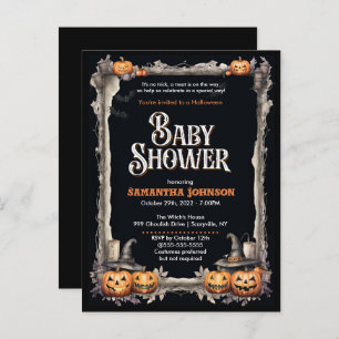Invitación a Baby Shower de Halloween