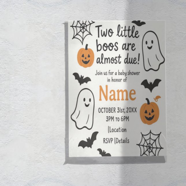 Invitación a Baby Shower de Halloween | Gemelos |  (Subido por el creador)