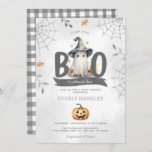 Invitación a Baby Shower de Halloween Ghost