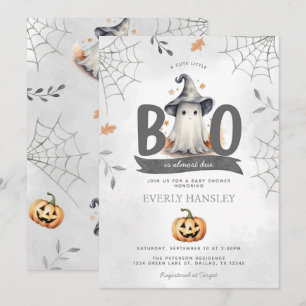 Invitación a Baby Shower de Halloween Ghost