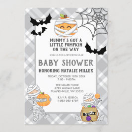 Invitación a Baby Shower de Halloween Mummy