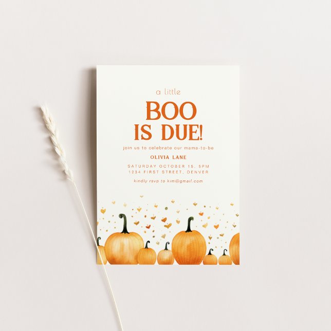Invitación a Baby Shower de Halloween se espera un (Subido por el creador)