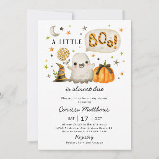 Invitación a Baby Shower de Halloween - Un pequeño