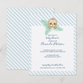 Invitación a Baby Shower de Happy Baby Sloth