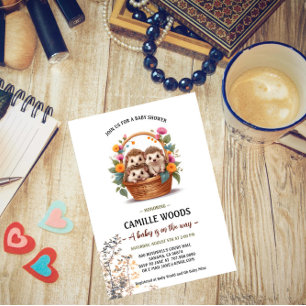 Invitación a Baby Shower de Hedgehog