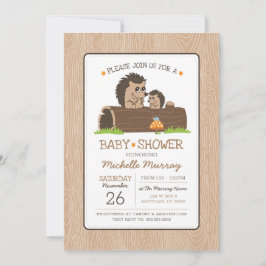 Invitación a Baby Shower de Hedgehog