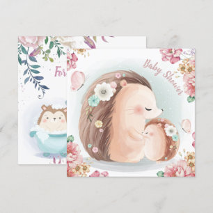 Invitación a Baby Shower de Hedgehogs