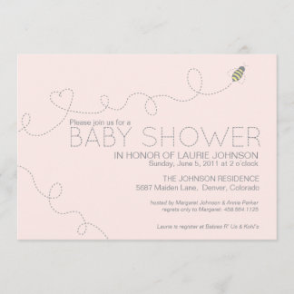 Invitación a Baby Shower de Honey Bee