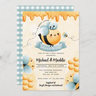 Invitación a Baby Shower de Honey Bee
