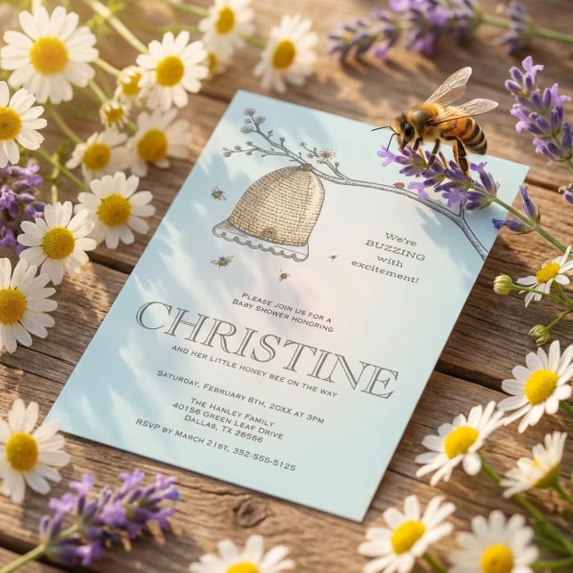 Invitación a Baby Shower de Honey Bee (Subido por el creador)