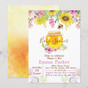 Invitación a Baby Shower de Honey Bumble Bee