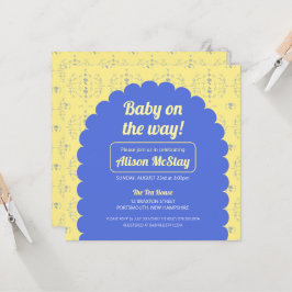 Invitación a Baby Shower de Hydrangea Block