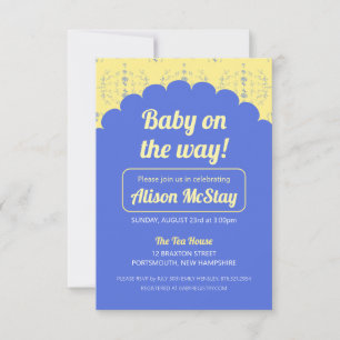 Invitación a Baby Shower de Hydrangea Block