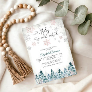 Invitación a Baby Shower de Invierno