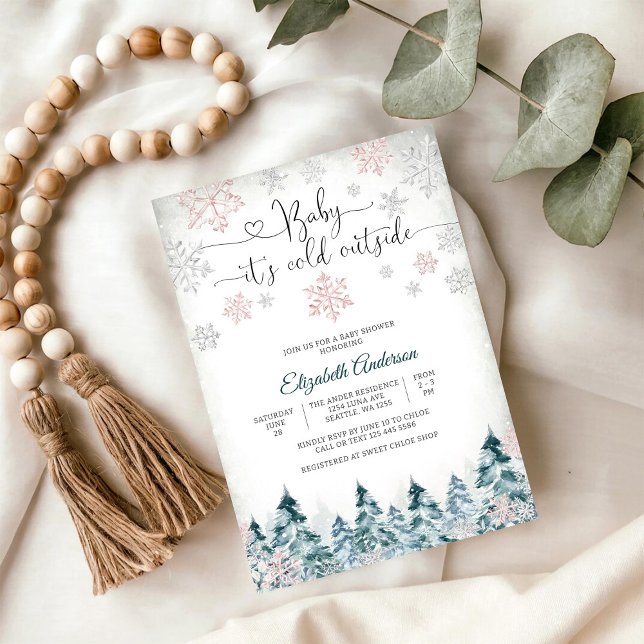 Invitación a Baby Shower de Invierno (Subido por el creador)