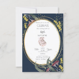 Invitación a Baby Shower de Koala
