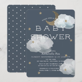 Invitación a Baby Shower de la Armada de la Luna, 