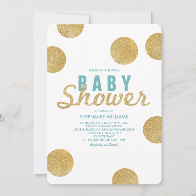 Invitación a Baby Shower de la Casa de la Moneda B (Anverso)