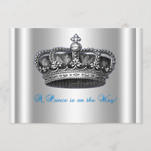 Invitación a Baby Shower de la Corona del Príncipe