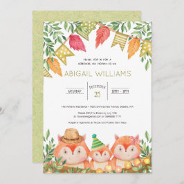 Invitación a Baby Shower de la familia Woodland Sa