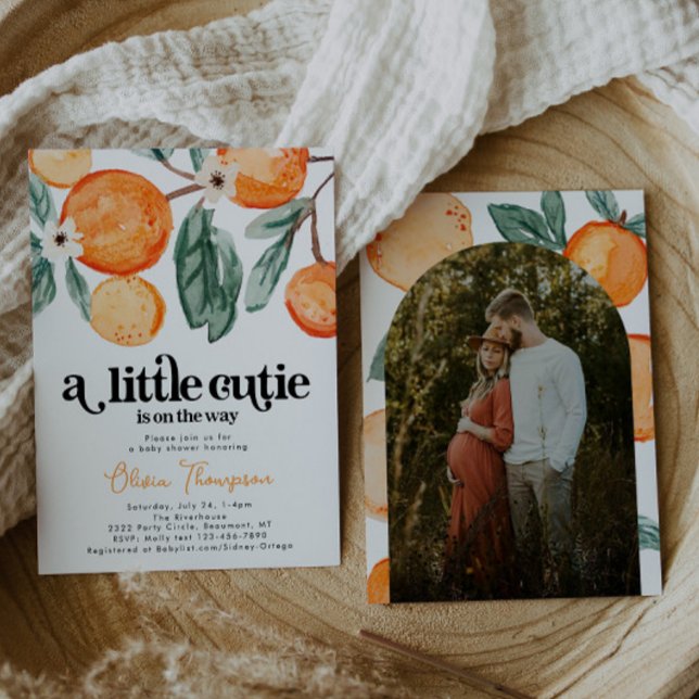 Invitación a Baby Shower de la foto de Retro Littl (Subido por el creador)