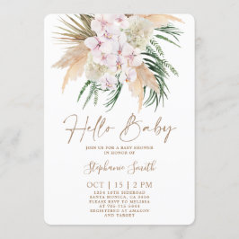 Invitación a Baby Shower de la Moda Boho