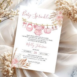 Invitación a Baby Shower de la piel de calabaza de