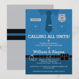 Invitación a Baby Shower de la policía