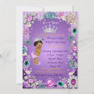 Invitación a Baby Shower de la princesa estadounid