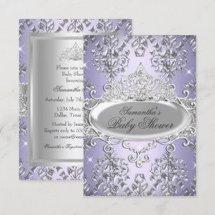 Invitación a Baby Shower de la Princesa Tiara Dama