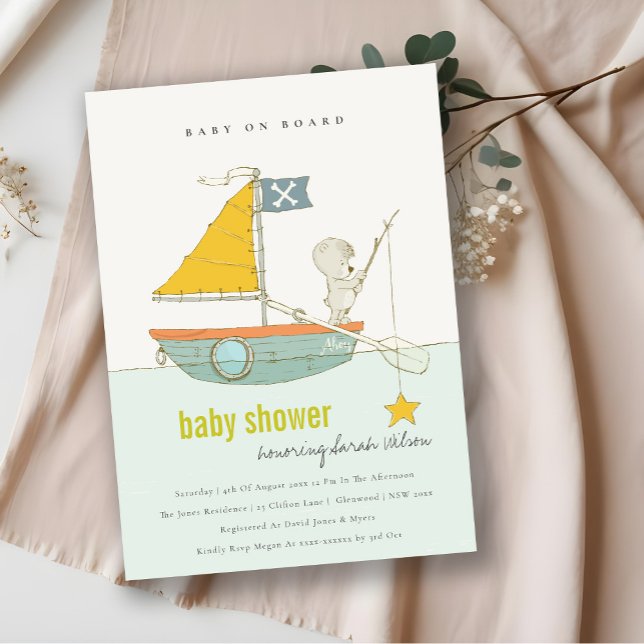 Invitación a Baby Shower de la velera de la estrel (Subido por el creador)