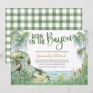 Invitación a Baby Shower de la zona pantanosa de B