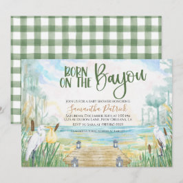 Invitación a Baby Shower de la zona pantanosa de B