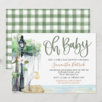 Invitación a Baby Shower de la zona pantanosa de B